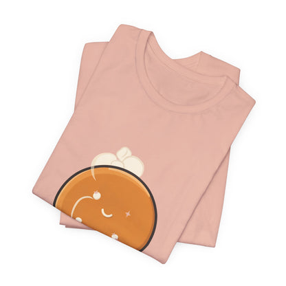 Kawaii Gingerbread Man T-Shirt for Cozy Cocoa Fans
