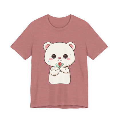 Kawaii Polar Bear Christmas T-Shirt for Cute Holiday Fans