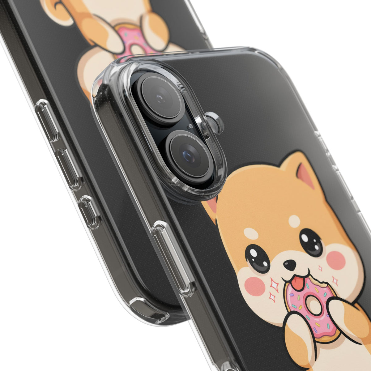 Kawaii Shiba Inu Phone Case with Donut
