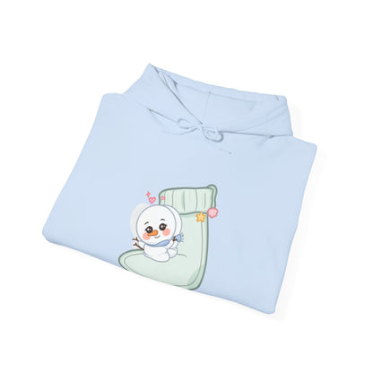 Kawaii Snowman Christmas Hoodie for Cozy Holiday Days