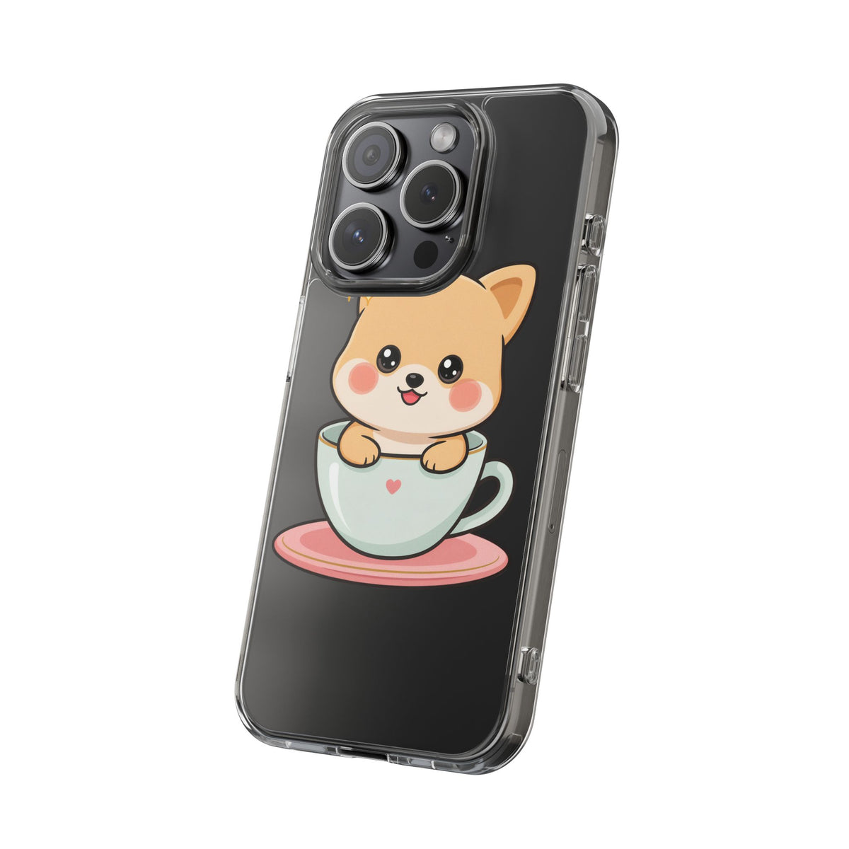 Kawaii Shiba Inu Phone Case – Cute Puppy in a Teacup