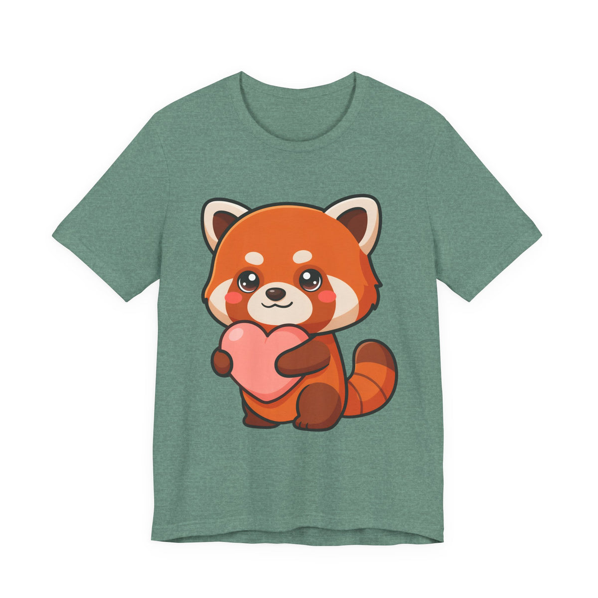 Kawaii Red Panda T-Shirt: Big Heart, Cozy Vibes