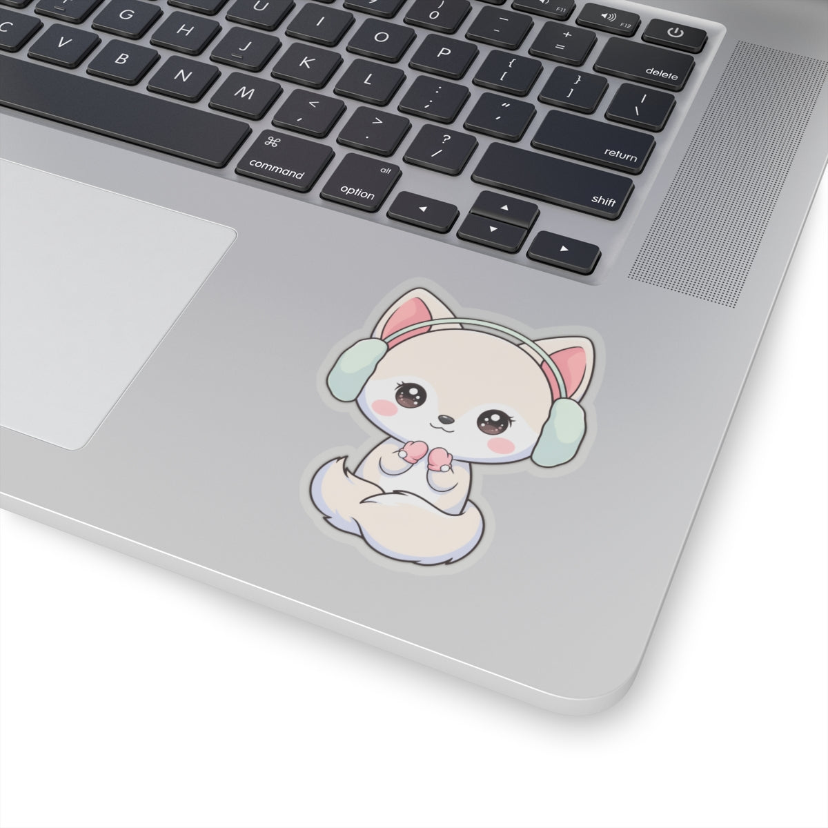 Kawaii Arctic Fox Sticker for Cozy Winter Vibes