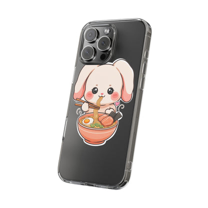 Kawaii Ramen Bunny Clear Impact-Resistant Case