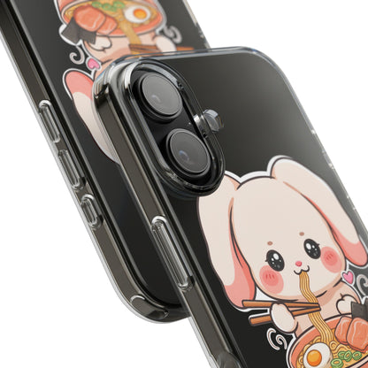 Kawaii Ramen Bunny Clear Impact-Resistant Case