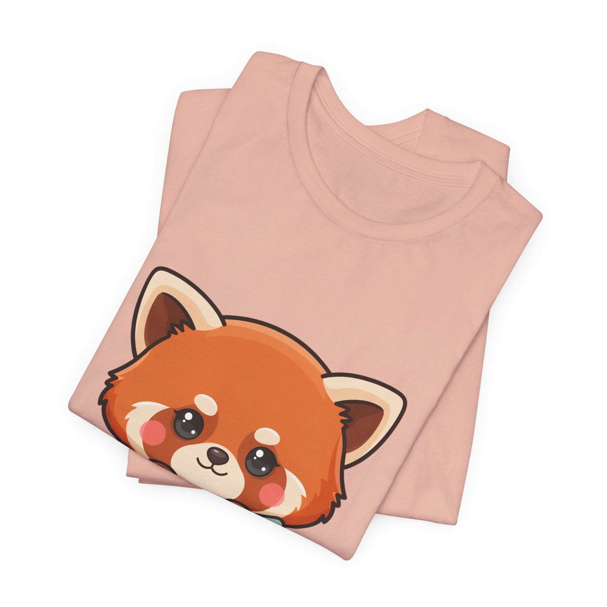 Kawaii Red Panda T-Shirt, Cozy Blanket Chibi Animal Tee