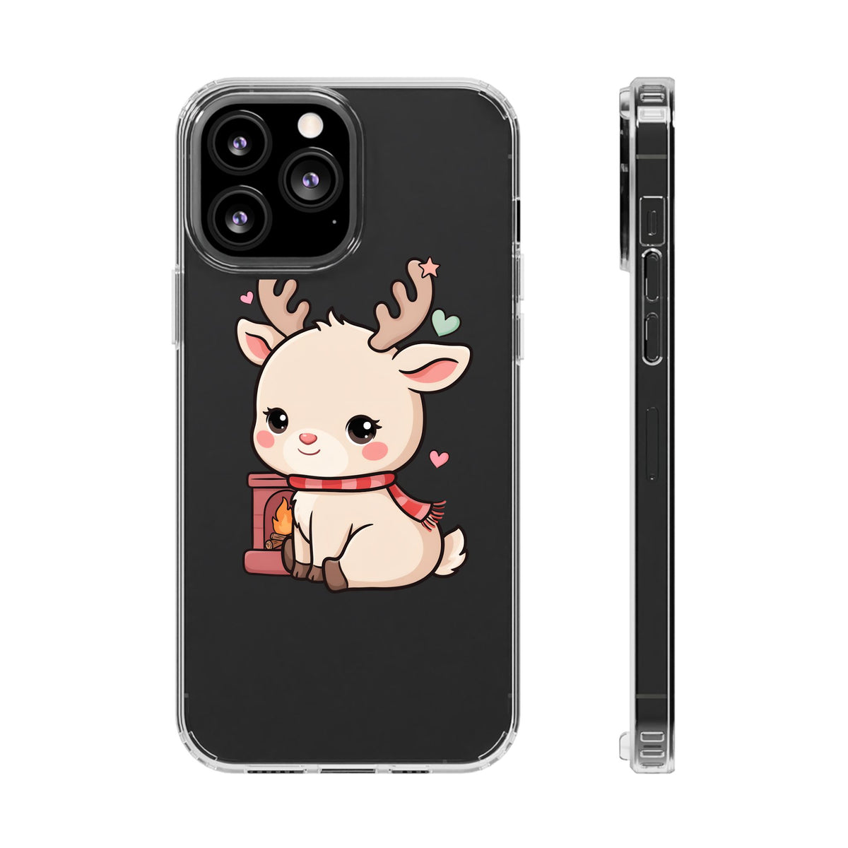 Kawaii Reindeer Phone Case for Cozy Holiday Cheer