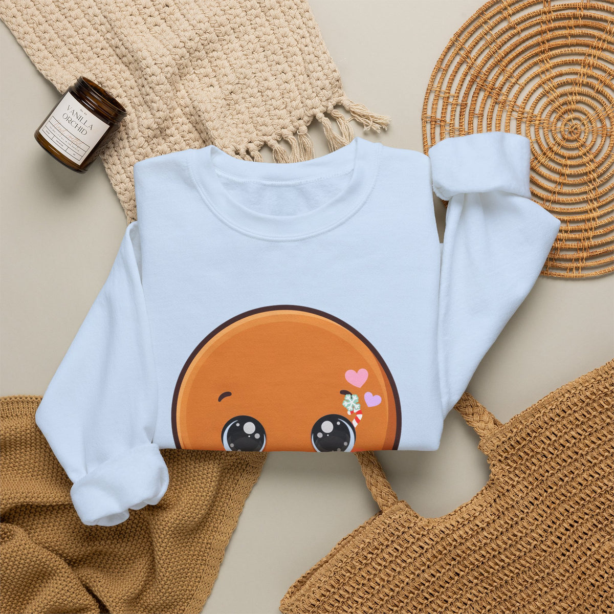 Christmas Gingerbread Sweatshirt: Kawaii Letter to Santa
