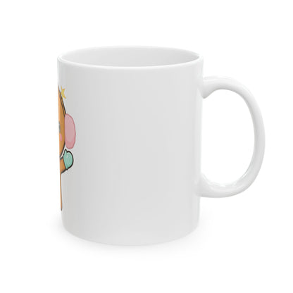 Kawaii Gingerbread Mug – Cute Winter Gift