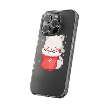 Christmas Fox Phone Case, Cute Holiday Stocking Gift