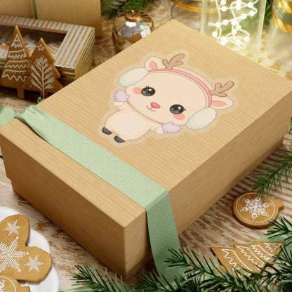 Kawaii Reindeer Sticker for Cozy Winter Cheer
