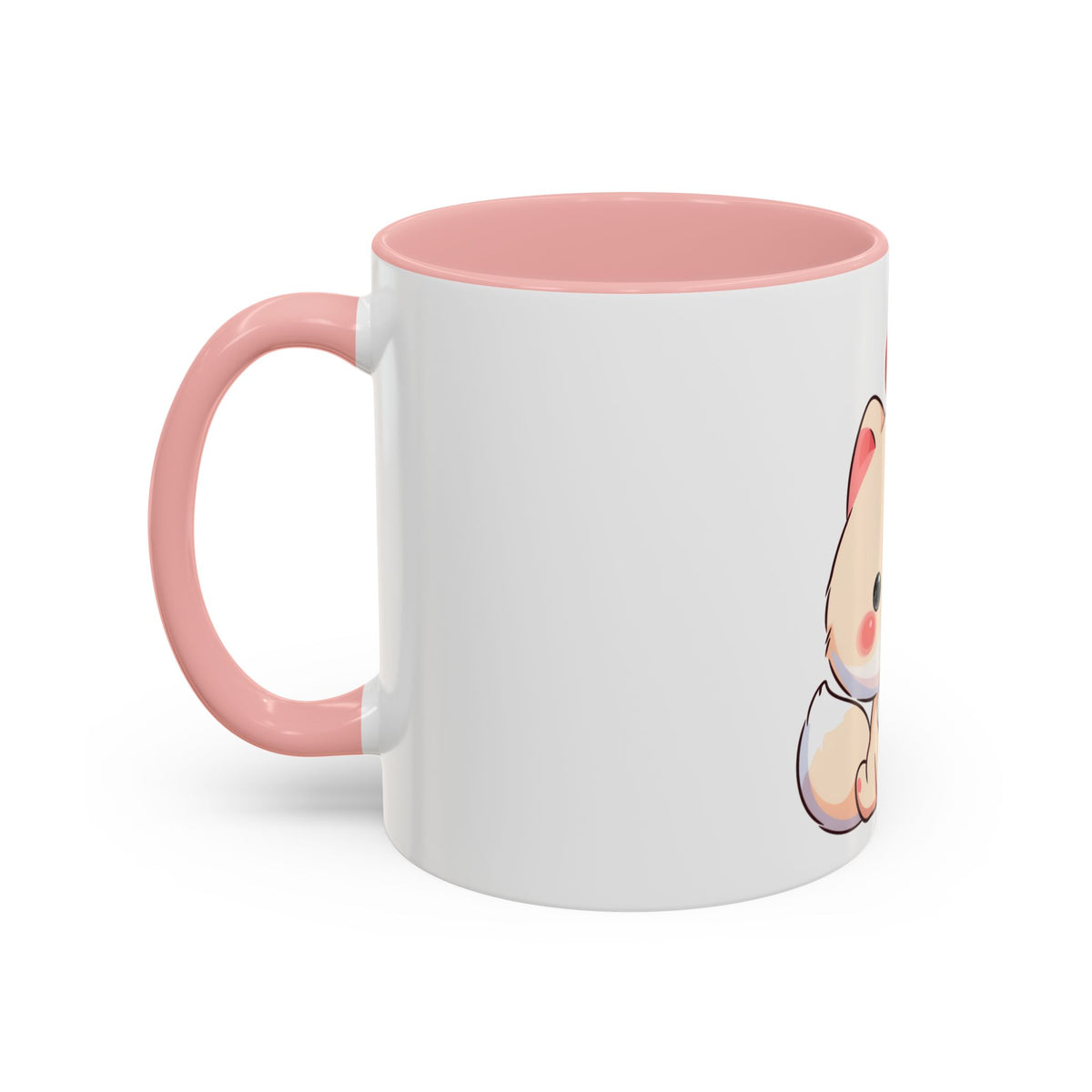 Kawaii Arctic Fox Christmas Mug – Cute Holiday Accent Mug