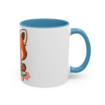Red Panda Skateboard Mug – Kawaii Accent Coffee Mug