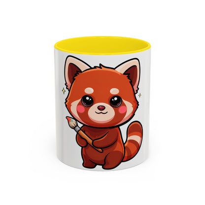 Kawaii Red Panda Accent Coffee Mug for Creative Days