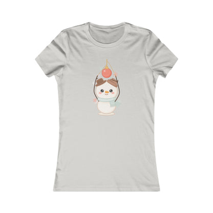 Kawaii Christmas Snowman Women's Favorite Tee
