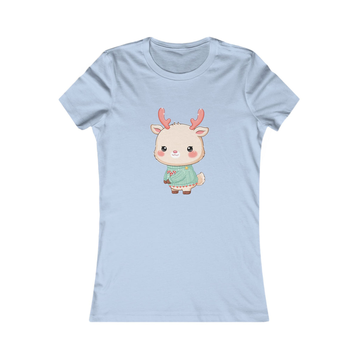 Kawaii Reindeer Christmas Women's Tee