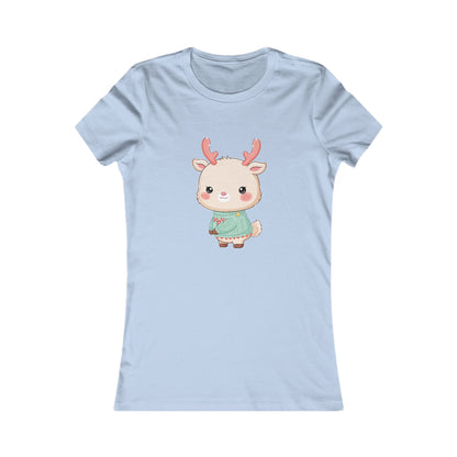 Kawaii Reindeer Christmas Women's Tee