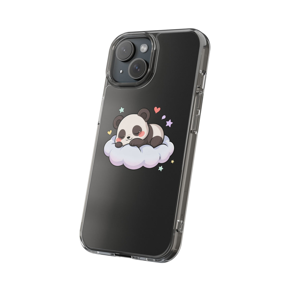 Sleeping Panda Clear Impact-Resistant Phone Case