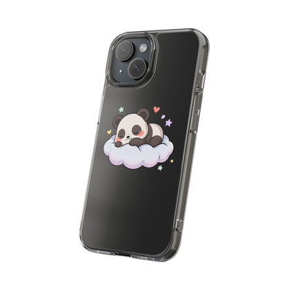 Sleeping Panda Clear Impact-Resistant Phone Case