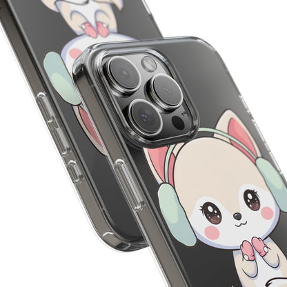 Kawaii Arctic Fox Phone Case – Cozy Winter Cutie