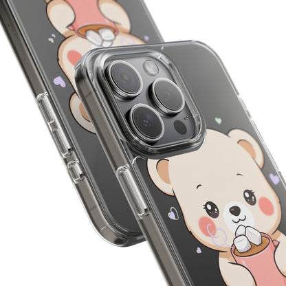 Kawaii Polar Bear Phone Case with Hot Cocoa