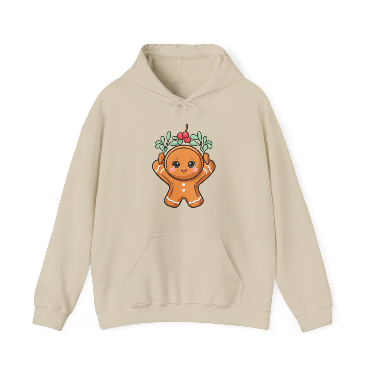 Kawaii Gingerbread Hoodie for Cute Holiday Cheer