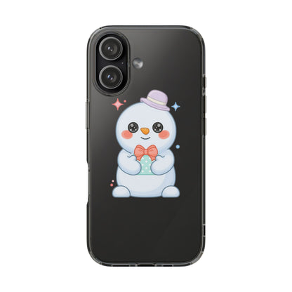 Kawaii Snowman Phone Case for Cheerful Winter Days