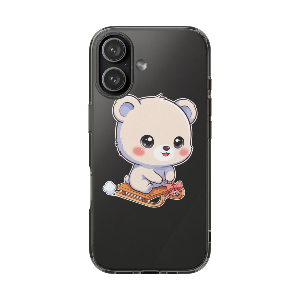 Kawaii Polar Bear Phone Case, Cute Winter Gift