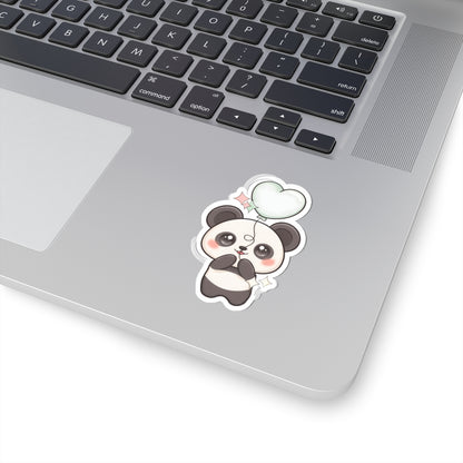 Kawaii Panda Sticker with Balloon for Cute Decor