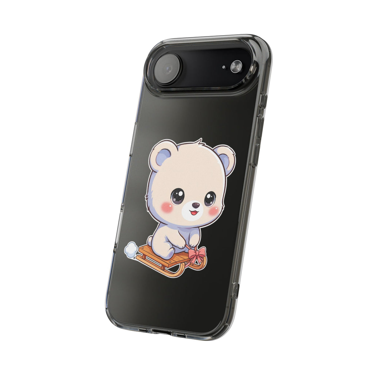 Kawaii Polar Bear Phone Case, Cute Winter Gift