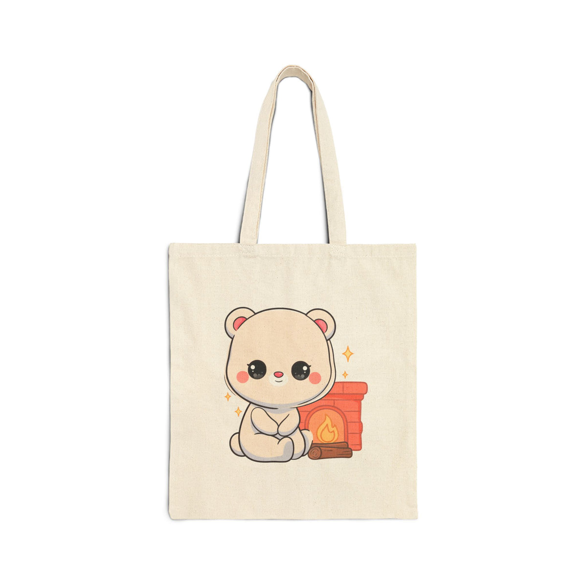 Kawaii Polar Bear Tote Bag for Cozy Season Fans