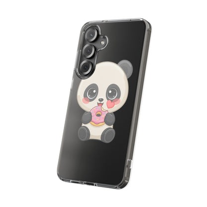 Kawaii Panda Phone Case with Donut