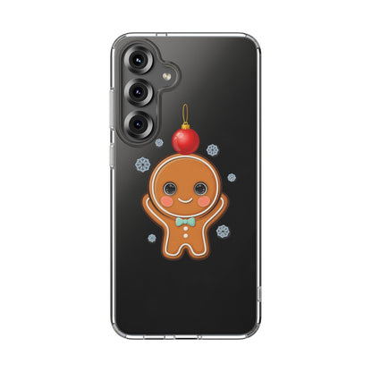 Christmas Gingerbread Phone Case, Cute Kawaii Holiday Gift