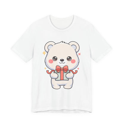 Kawaii Polar Bear Gift T-Shirt for Cute Holiday Cheer