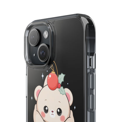 Kawaii Christmas Bear Phone Case for Cozy Holiday Days