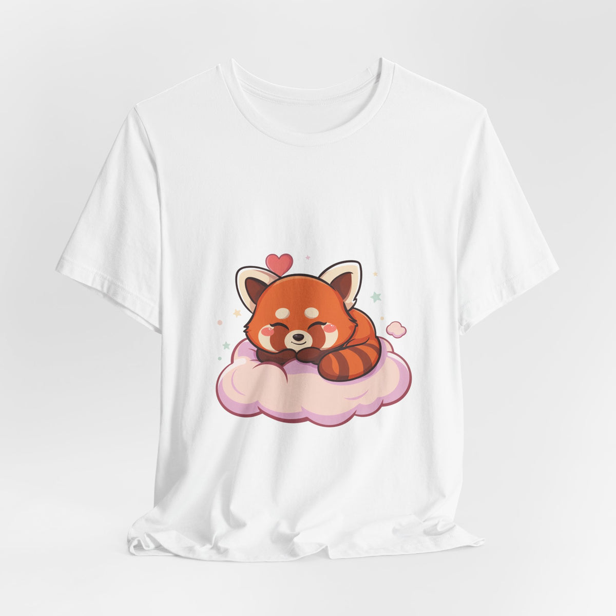 Kawaii Red Panda T-Shirt, Cute Sleeping Animal Tee