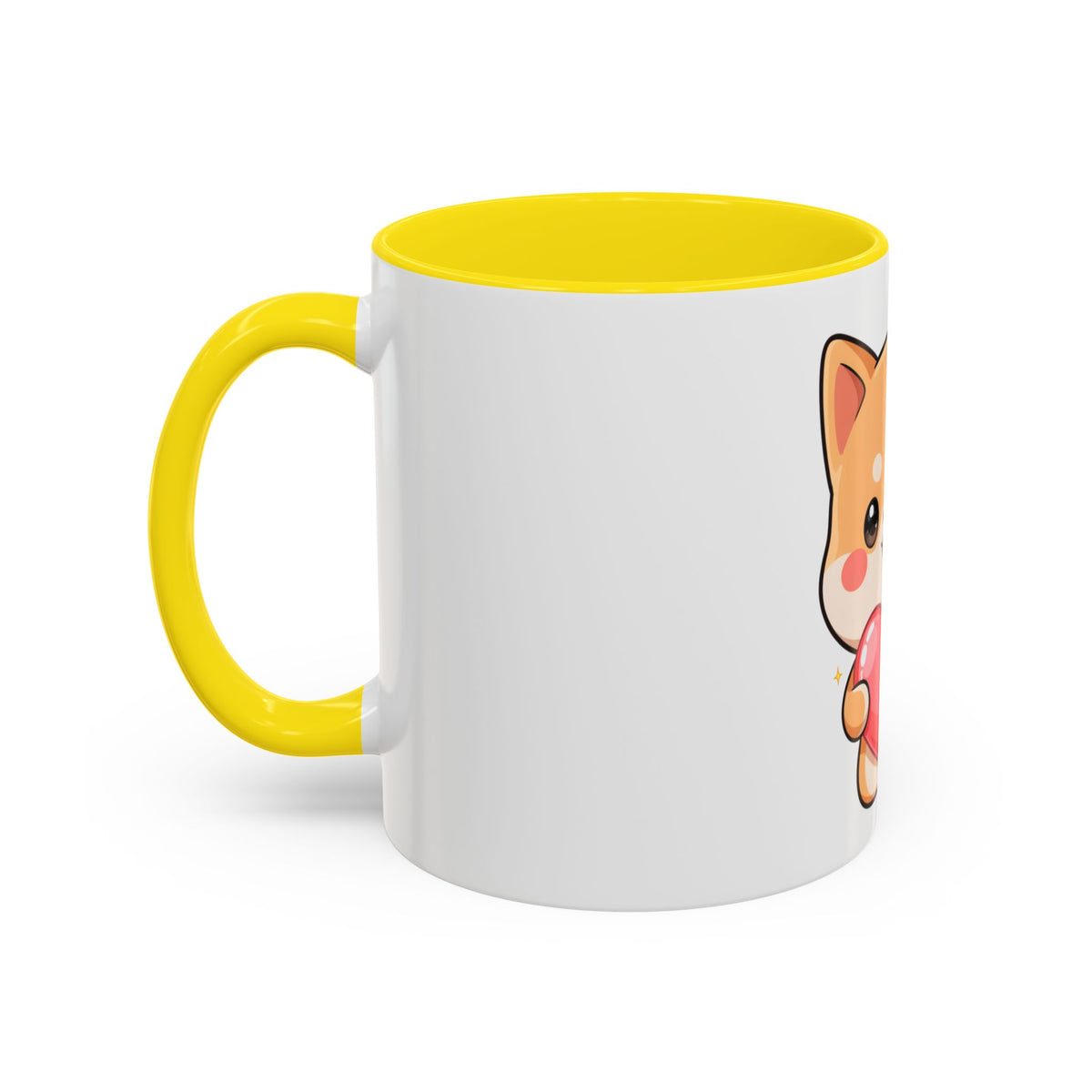 Kawaii Shiba Inu Accent Coffee Mug for Dog Lovers