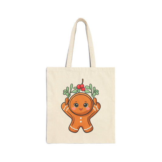 Christmas Gingerbread Tote Bag for Holiday Gift Giving