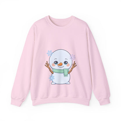 Kawaii Snowman Sweatshirt – Cute Winter Crewneck