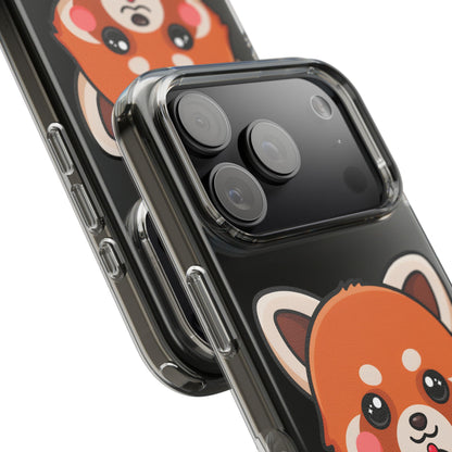 Kawaii Red Panda Phone Case with Ice Cream