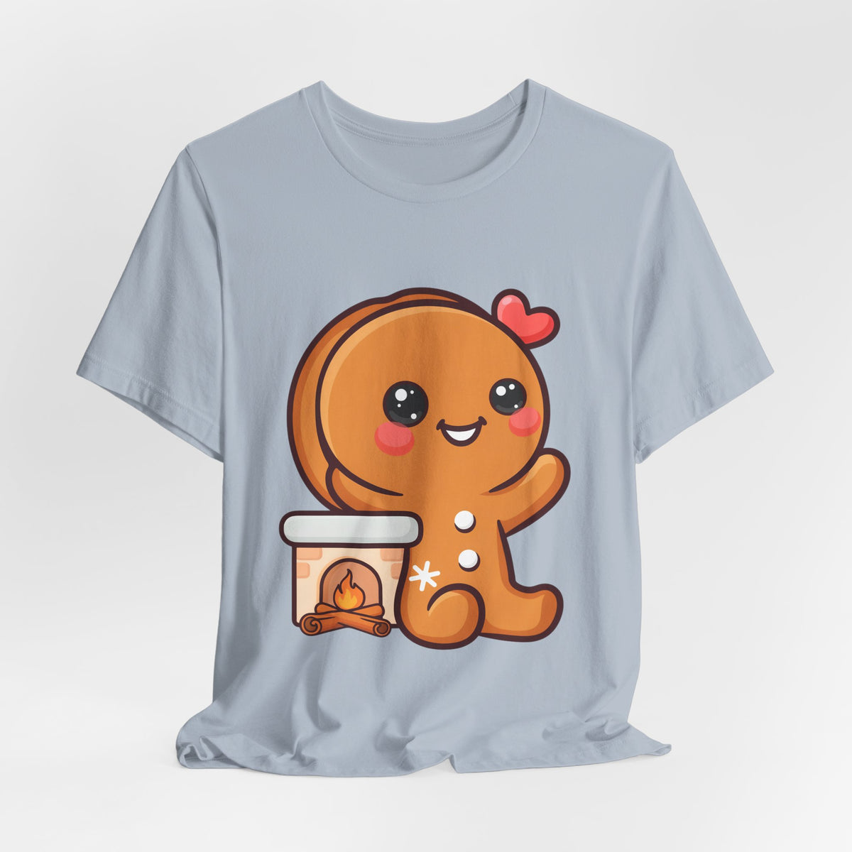 Christmas Gingerbread Man T-Shirt, Cozy Kawaii Holiday Tee