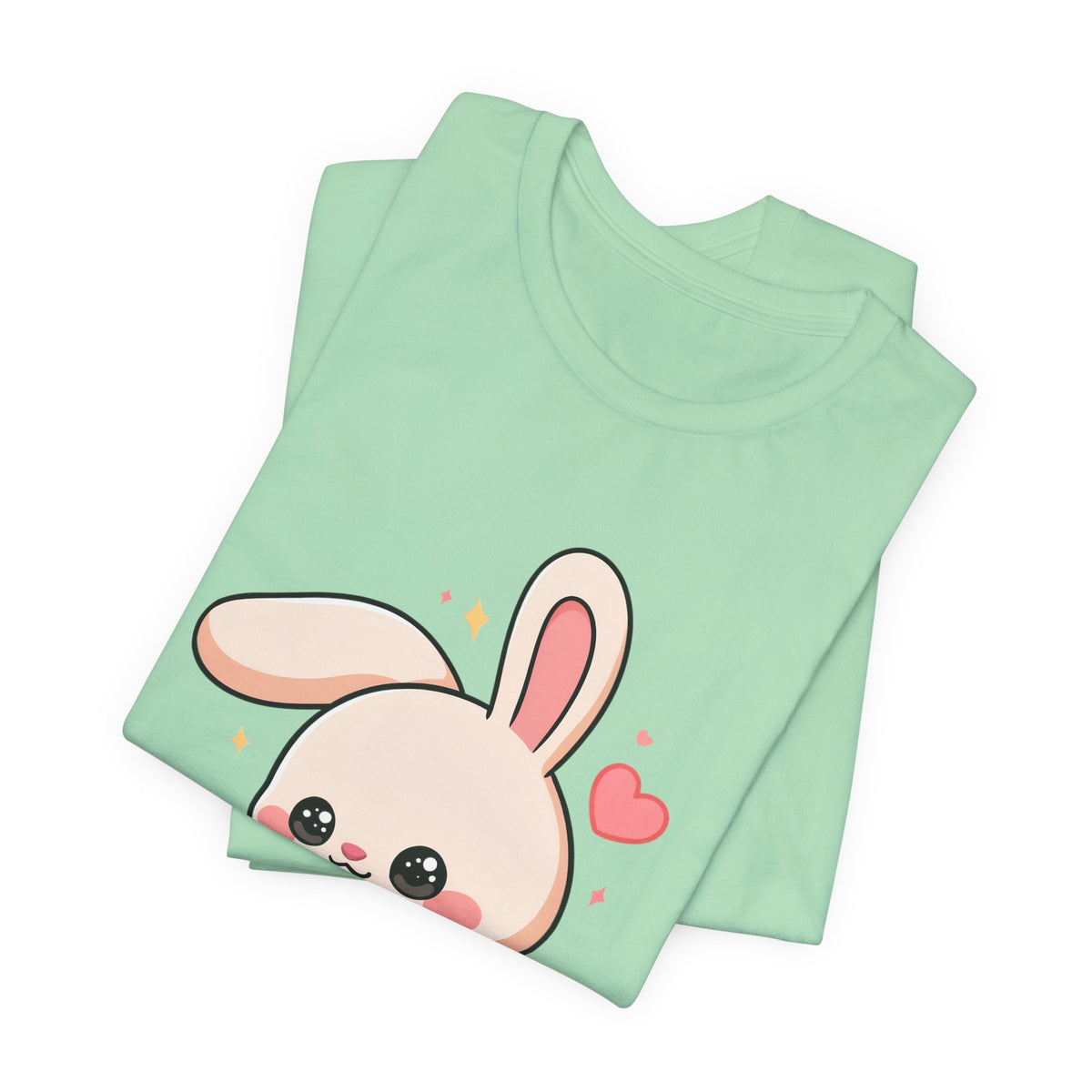 Kawaii Bunny Skateboard T-Shirt for Cute Style Fans