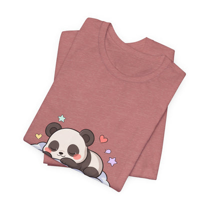 Sleeping Panda T-Shirt, Cute Kawaii Gift for Panda Lovers