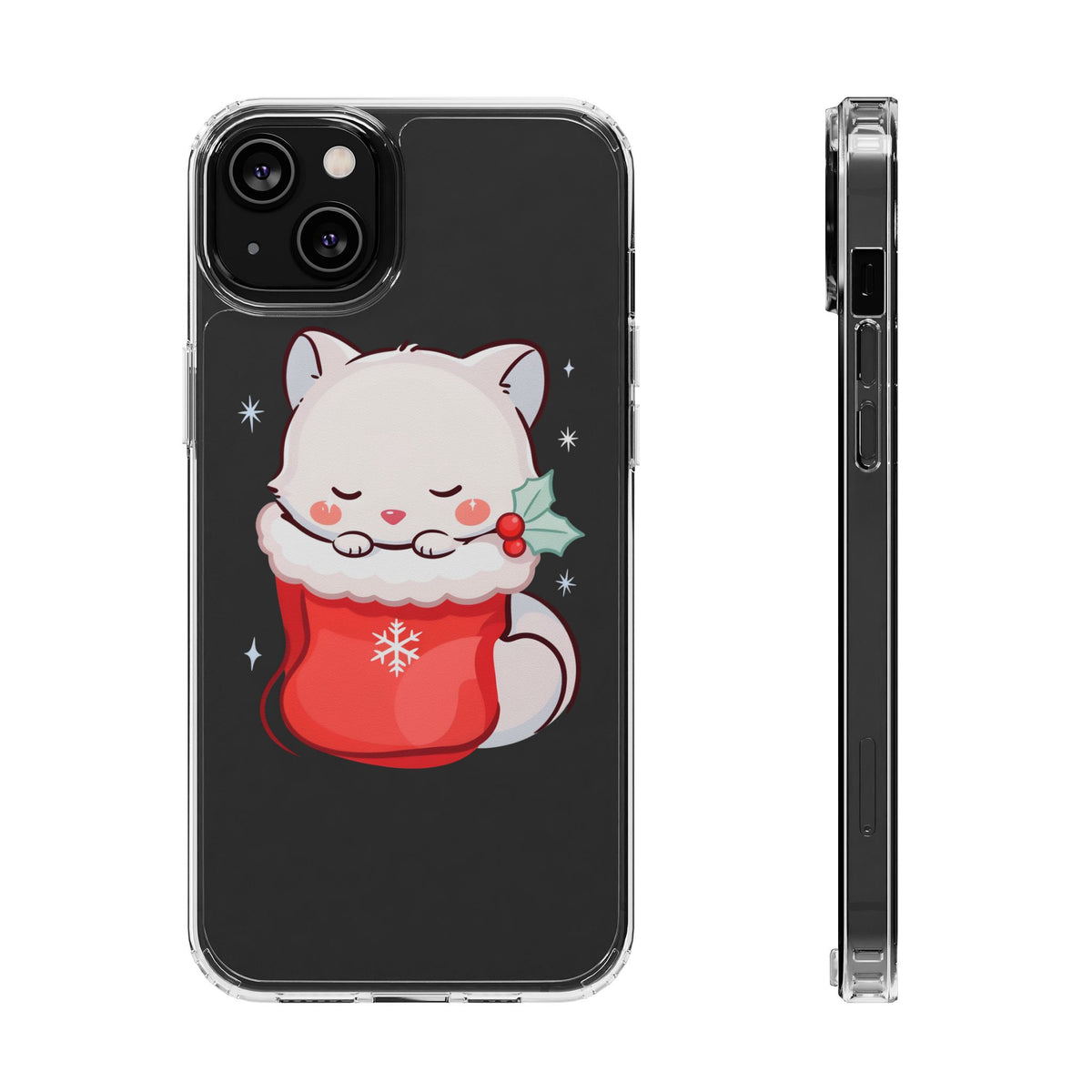Christmas Fox Phone Case, Cute Holiday Stocking Gift