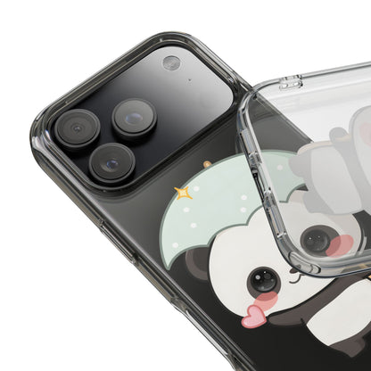 Kawaii Panda Clear Impact-Resistant Phone Case