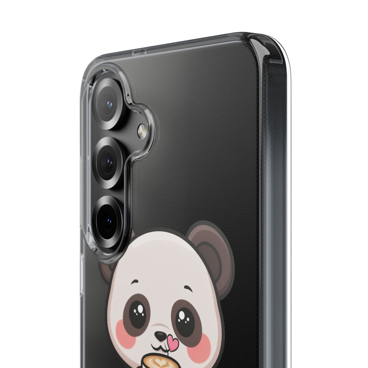 Kawaii Panda Latte Clear Impact-Resistant Case