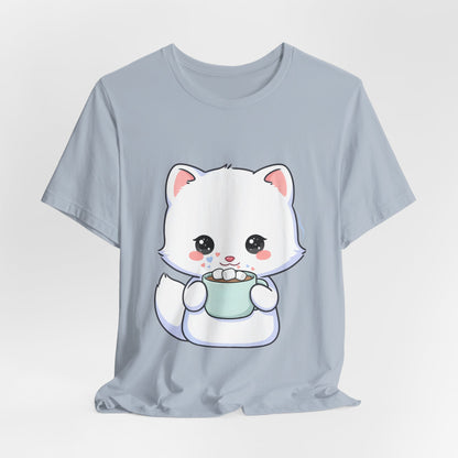 Kawaii Arctic Fox T-Shirt for Cozy Winter Gift Giving