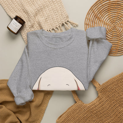 Kawaii Bunny Sweatshirt, Cute Ice Cream Chibi Rabbit