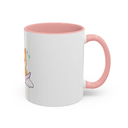 Kawaii Shiba Inu Accent Coffee Mug, Moon Puppy Gift