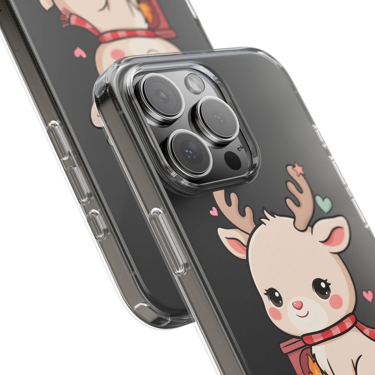 Kawaii Reindeer Phone Case for Cozy Holiday Cheer